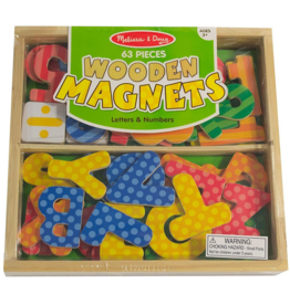 MELISSA AND DOUG WOODEN MAGNETS LETTERS & NUMBERS