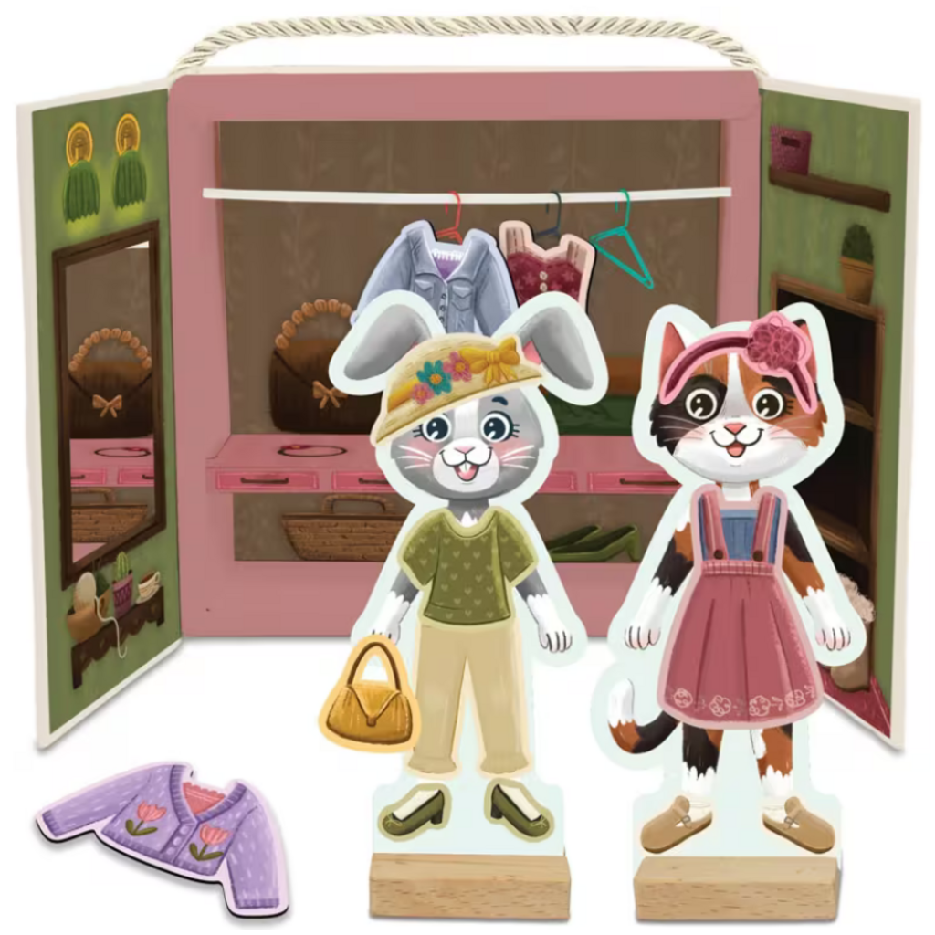 MW WHOLESALE MAGNETIC DRESS UP FRIENDS: COZY CRITTERS