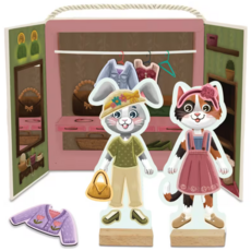 MW WHOLESALE MAGNETIC DRESS UP FRIENDS: COZY CRITTERS