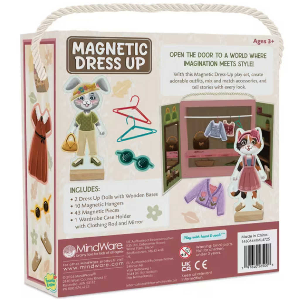 MW WHOLESALE MAGNETIC DRESS UP FRIENDS: COZY CRITTERS
