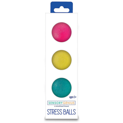 MW WHOLESALE SENSORY GENIUS STRESS BALL 3PK