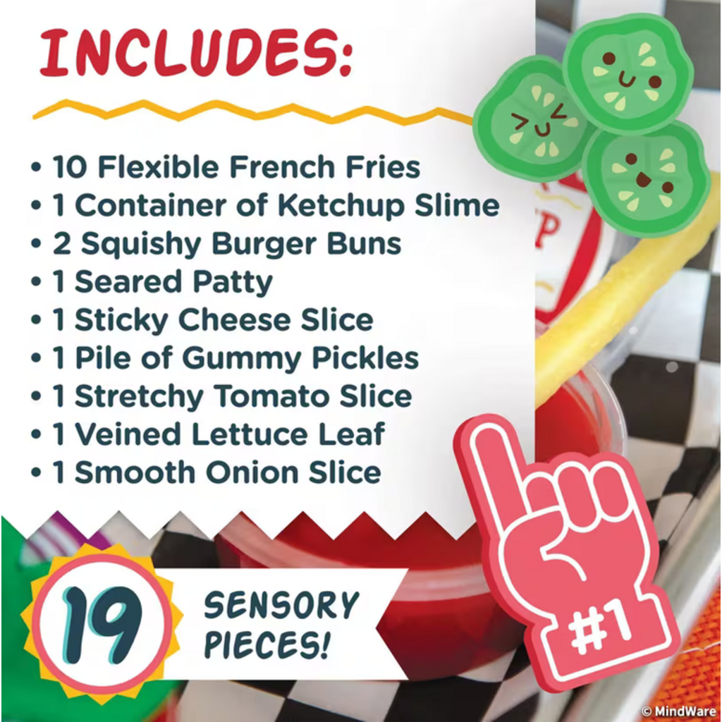 MW WHOLESALE FOODIE FIDGETS BURGER BASKET