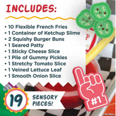 MW WHOLESALE FOODIE FIDGETS BURGER BASKET