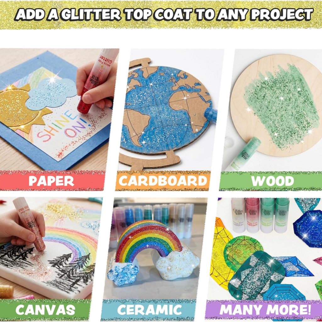 PENCIL GRIP COMPANY MESS FREE GLITTER STIX