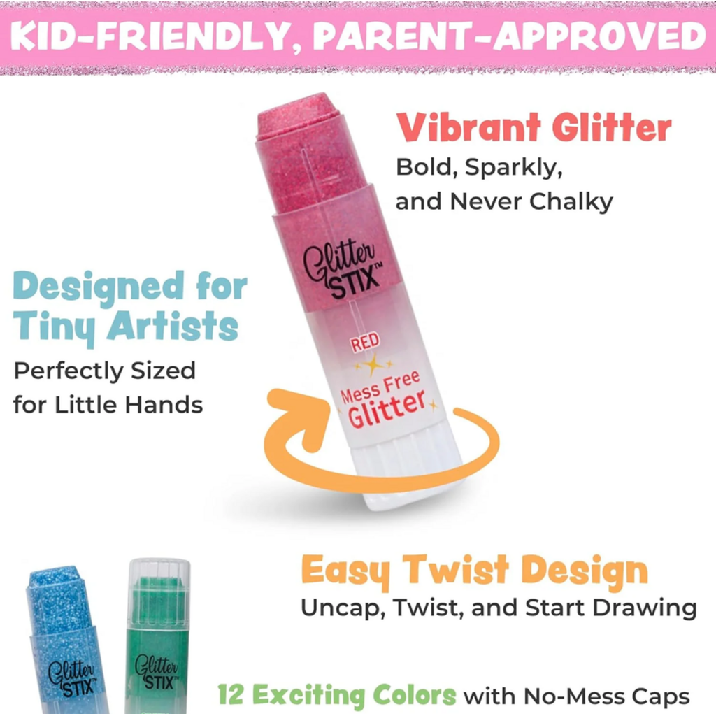 PENCIL GRIP COMPANY MESS FREE GLITTER STIX