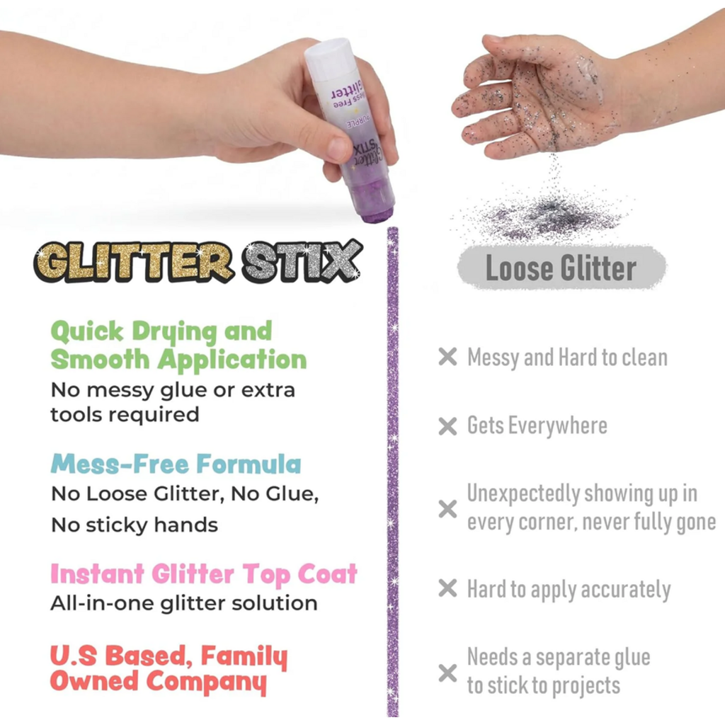 PENCIL GRIP COMPANY MESS FREE GLITTER STIX