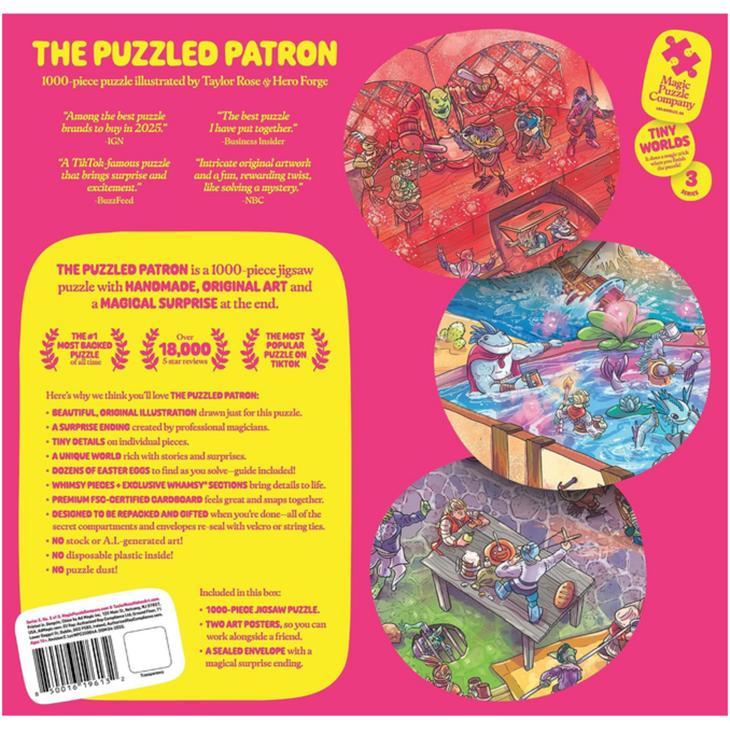 PUZZLED PATRON 1000 PC PUZZLE