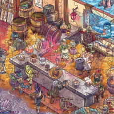 PUZZLED PATRON 1000 PC PUZZLE