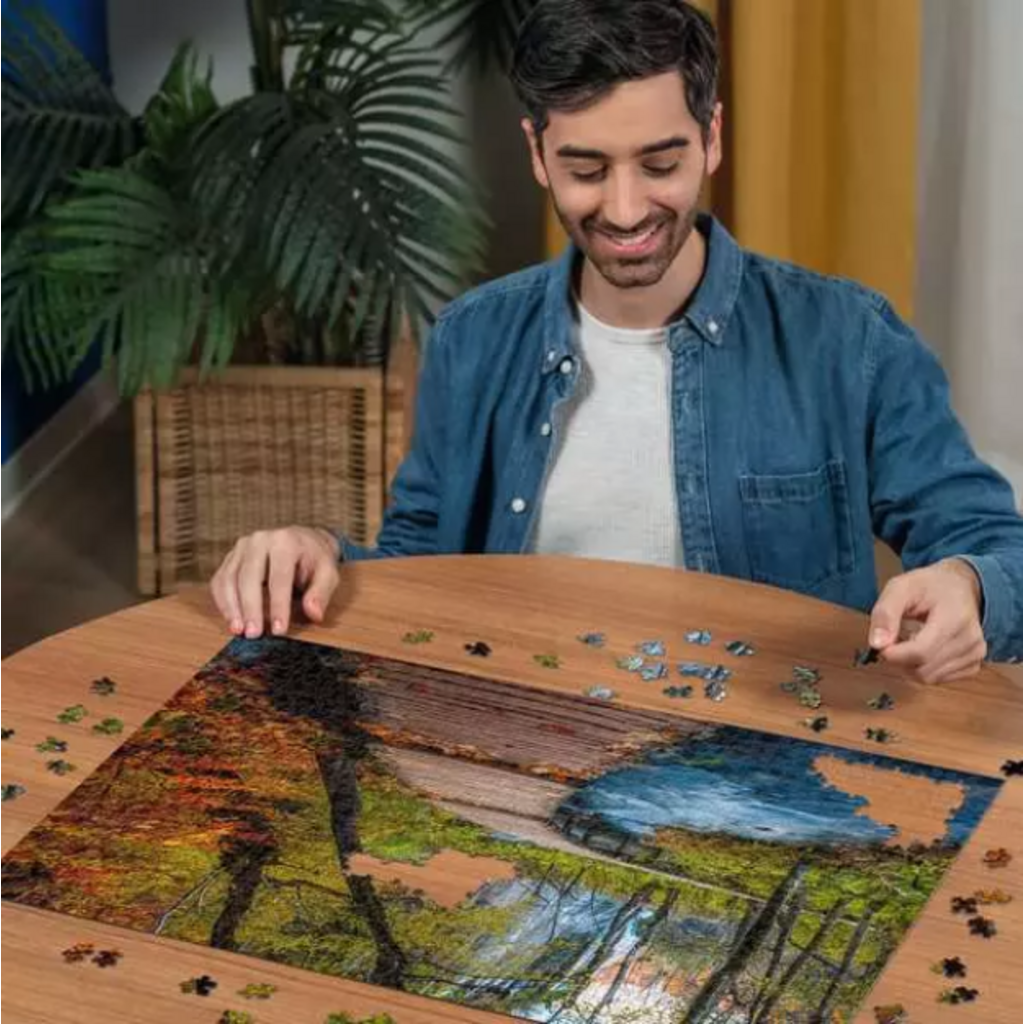 RAVENSBURGER USA AUTUMNAL FOREST PATH 1000 PC PUZZLE