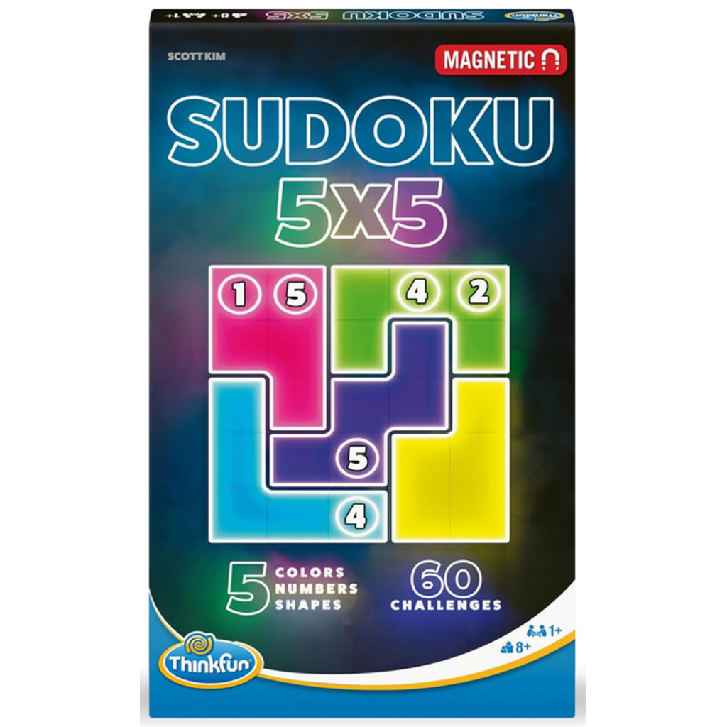 THINK FUN SUDOKU 5X5 MAGNETIC TRAVEL PUZZLE