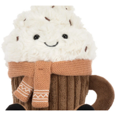 JELLY CAT AMUSEABLE SCARFFLES HOT CHOCOLATE