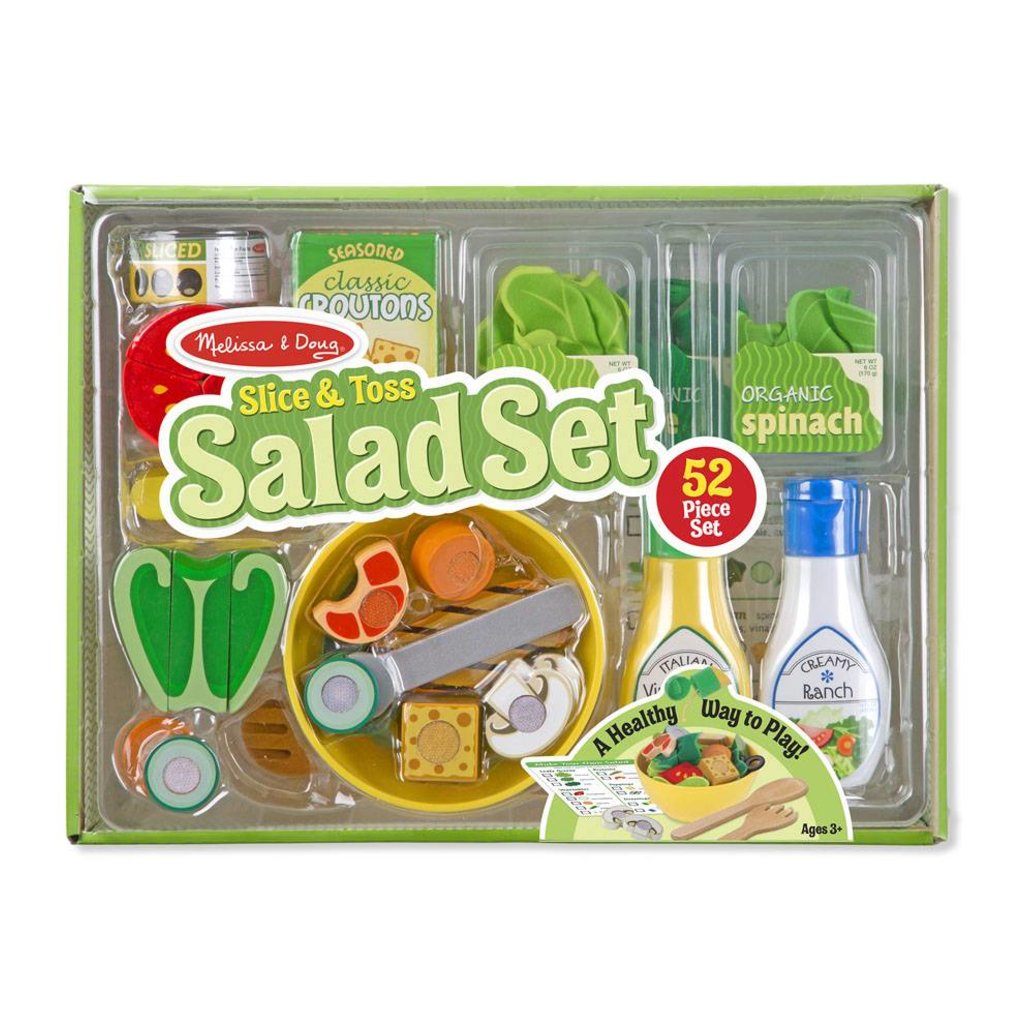 MELISSA AND DOUG SLICE & TOSS SALAD SET