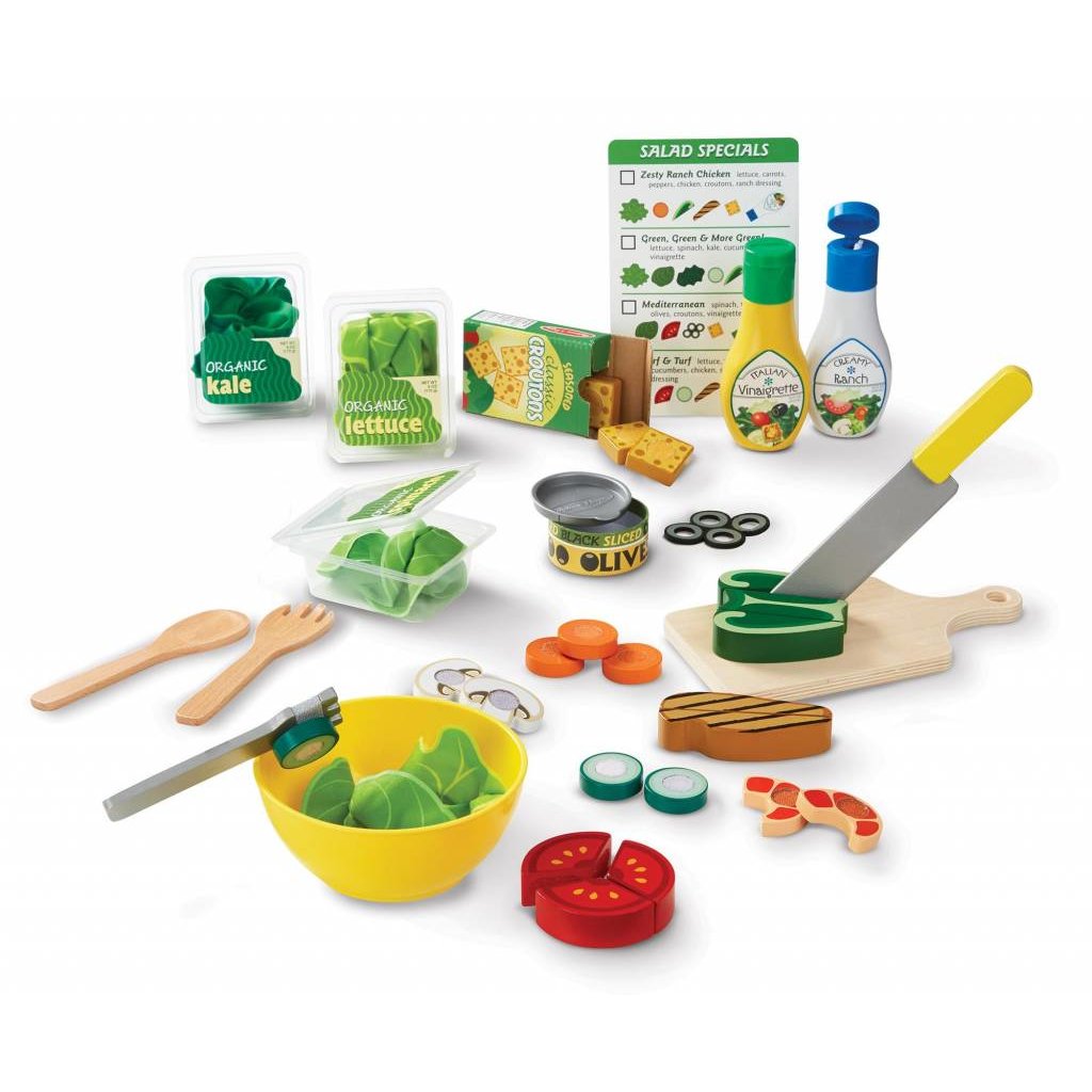 MELISSA AND DOUG SLICE & TOSS SALAD SET