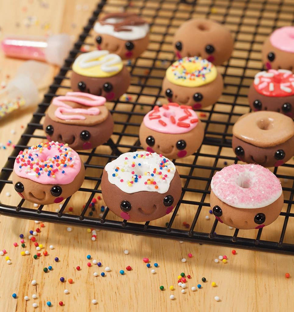 Clayre & Eef Kids' Oven Mitt 12x21 cm Red Pink Cotton Cupcakes