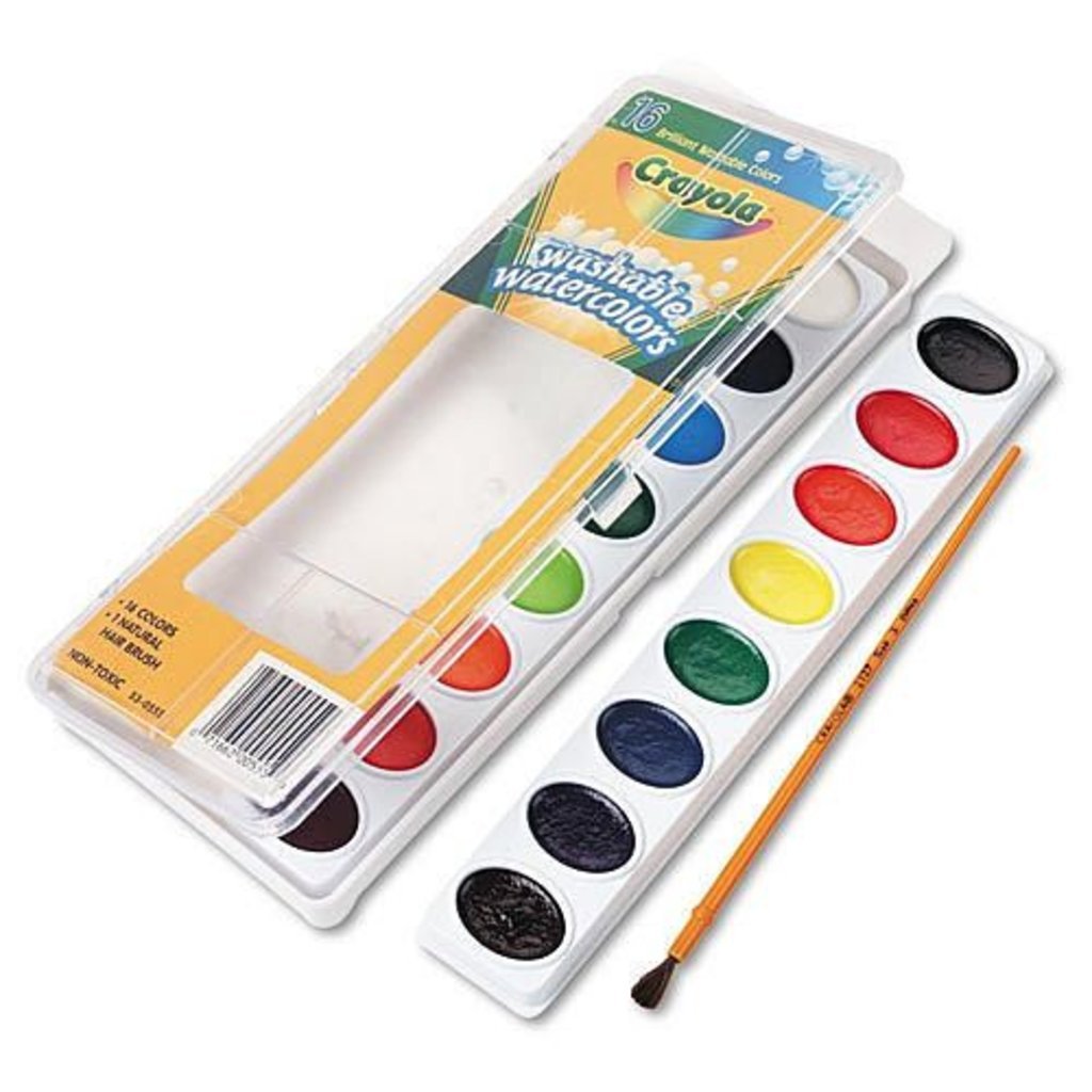 Crayola So Big Watercolors, Washable - 4 colors