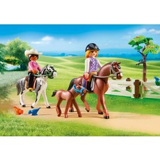 PLAYMOBIL (T3122) FARM & EQUESTRIAN CENTER - Dark Brown Pony with Saddle