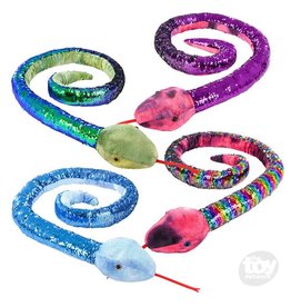 RHODE ISLAND NOVELTY SEQUIN PLUSH SNAKE