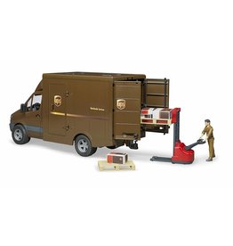 BRUDER TOYS AMERICA UPS SPRINTER WITH DRIVER AND ACCESSORIES