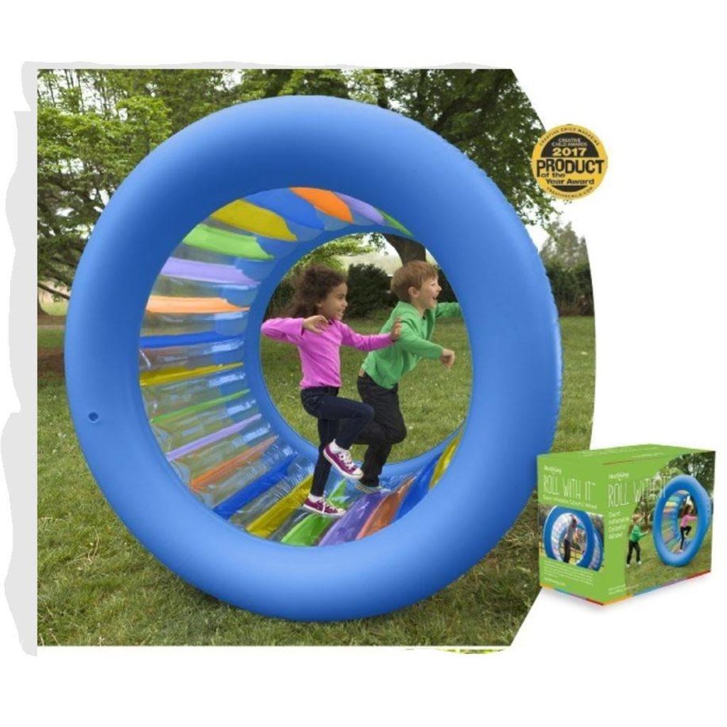 roll with it giant inflatable wheel