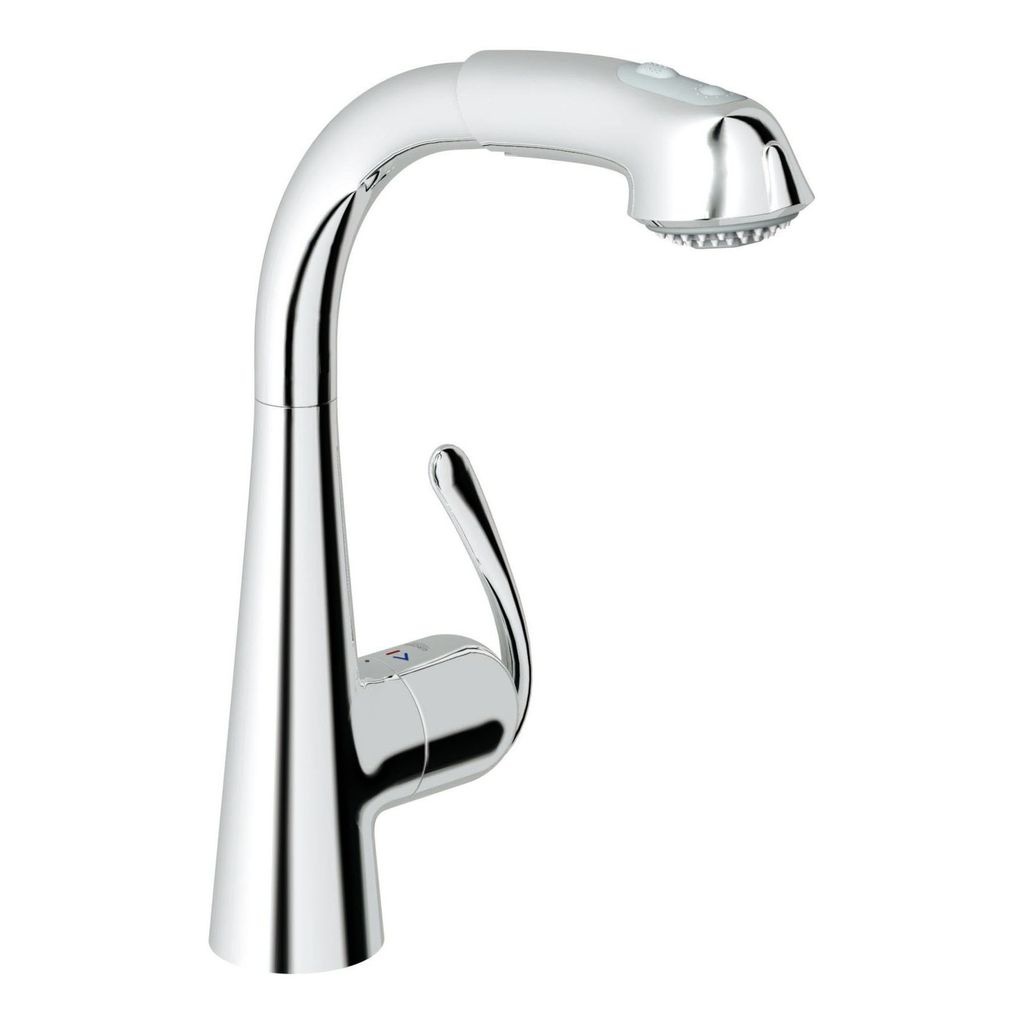 Grohe 33893000 Ladylux3 Plus Main Sink Dual Spray Pullout Kitchen Faucet