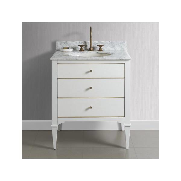 Fairmont Designs 1509 V30 Charlottesville With Brass 30 Vanity Polar White Builder Supply Fairmont Designs 1509 V30, Fairmont Designs Charlottesville 30 Vanity