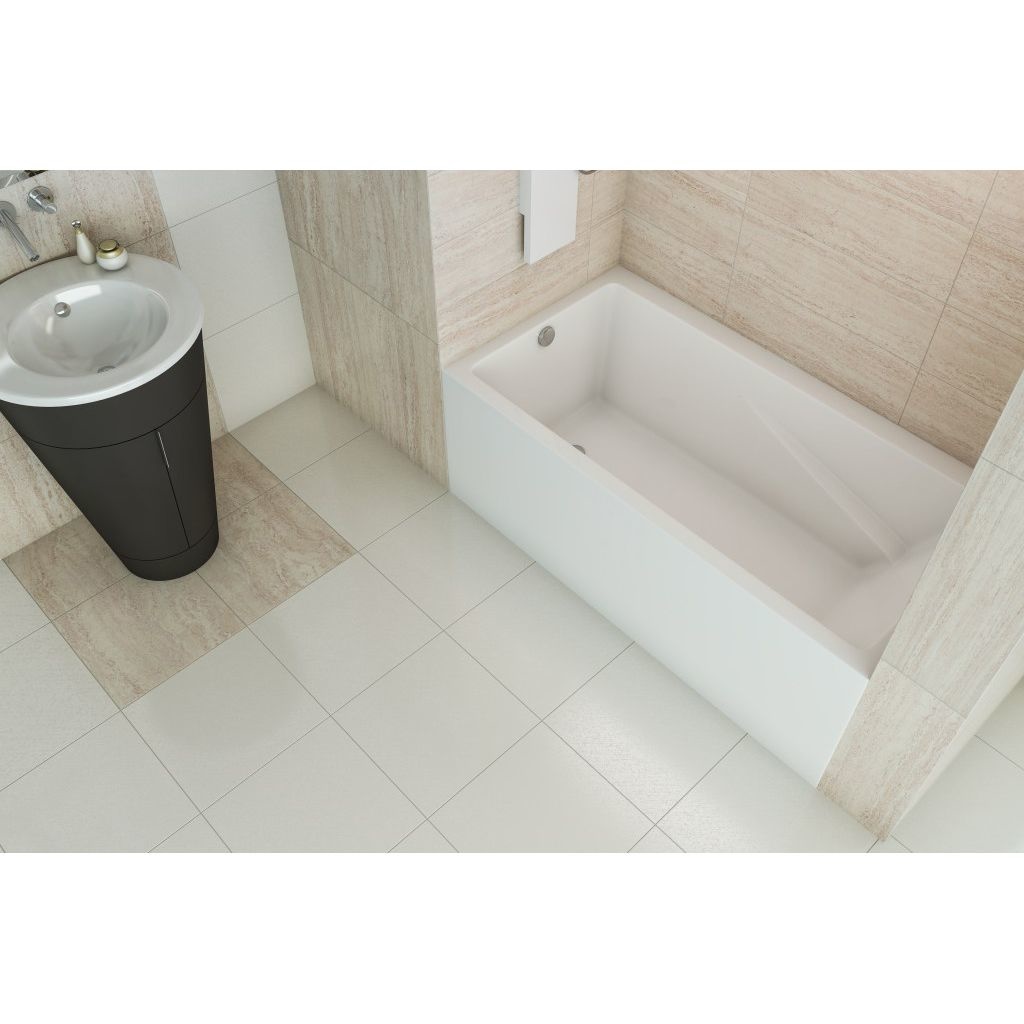 Mirolin BO102L/R Edessa Skirted Bath White - Builder Supply