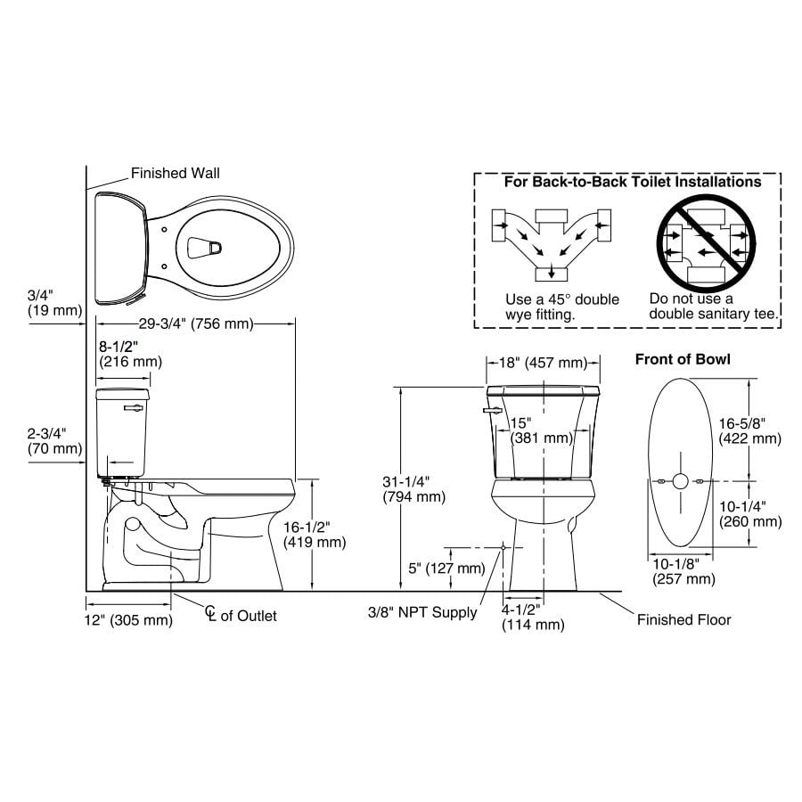 Kohler K3999 Highline Comfort Height Elongated 1 28 Gpf Toilet Builder Supply