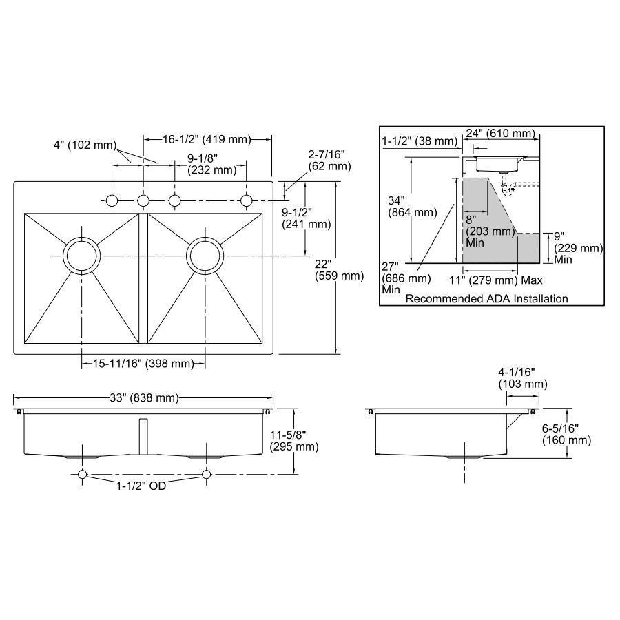Ada Kitchen Sink Kohler Wow Blog