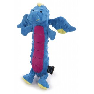 GODOG GoDog Dragons Skinny Chew Guard Dog Toy Large, Blue