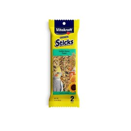 SUNSEED Vitakraft Crunch Sticks Golden Honey Flavor for Cockatiel Treat 3.5oz