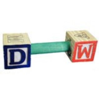 SUPER BIRD CREATIONS Super Bird SB-356 ABC Barbell 4" x 1" Foot Toy