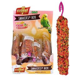 VITAPOL Smakers Strawberry Parakeet Treat Stick Single