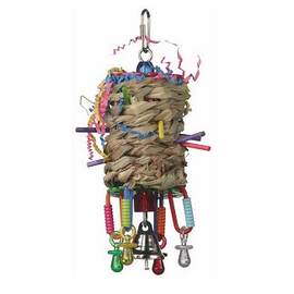 SUPER BIRD CREATIONS Perky Parrot Toys PK2020 Foraging Roll 8.5 x 4.5 x 4.5"