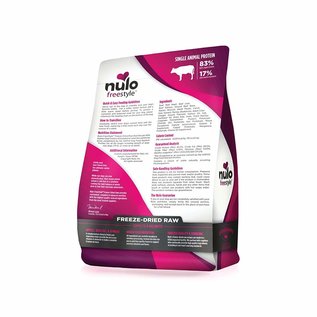 NULO Nulo Freestyle Grain-Free Beef Recipe With Apples Freeze-Dried Raw 5oz.