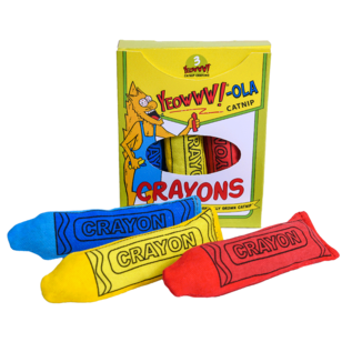 YEOWWW YEOWWWW! CAT CATNIP CRAYON 3 PACK