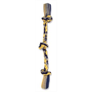 Mammoth Pet Products Cottonblend Color 3 Knot Rope Tug X-Large 36in