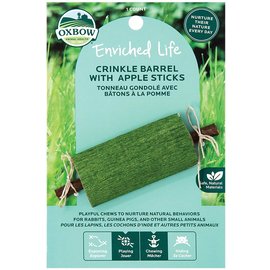 OXBOW OXBOW SMALL ANIMAL ENRICHED LIFE CRINKLE BARREL W. APPLE STICKS