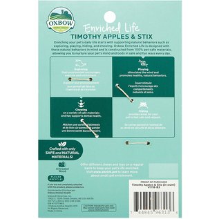 OXBOW OXBOW SMALL ANIMAL ENRICHED LIFE TIMOTHY APPLE & STIX