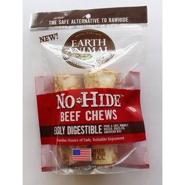 EARTH ANIMAL EARTH ANIMAL DOG NO-HIDE BEEF 4 INCHES 2 PACK