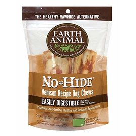 EARTH ANIMAL EARTH ANIMAL DOG NO-HIDE VENISON 4 INCHES 2 PACK