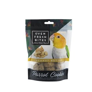 CAITEC Caitec Oven Fresh Bites Peanut Butter 4 oz Parrot Cookies