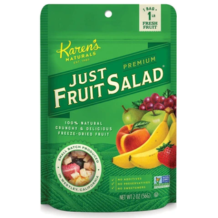KAREN'S NATURALS / JUST TOMATOES KAREN'S NATURALS JUST FRUIT SALAD 2 OZ