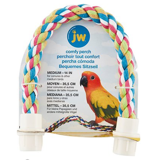 JW PET PRODUCTS JW Comfy Perch Multicolor Medium 14in