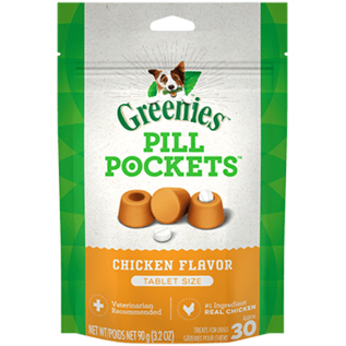 Greenies Pill Pockets Dog Tablet 3.2 oz. Chicken