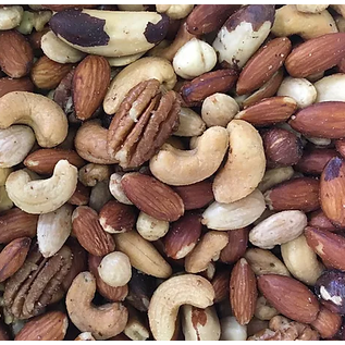 JUNGLE JUNCTION Roasted Unsalted Out of the Shell Deluxe Mixed Nuts 1# Bulk