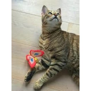 YEOWWW Yeowww! Catnip Red Butterfly Toy