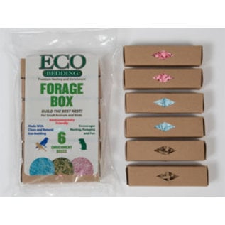 FIBERCORE Eco-Forage Box for Small Animals 1" x 1" x 4"-6 Count