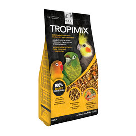 HAGEN Tropimix Lovebird/Cockatiel Premium Formula, 2 lb, standup zipper bag