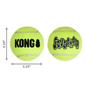 KONG Kong Air Squeaker Ball Large 2 Pack