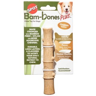 Bam-Bone Plus Bamboo Stick Chicken Dog Toy 5.25 in